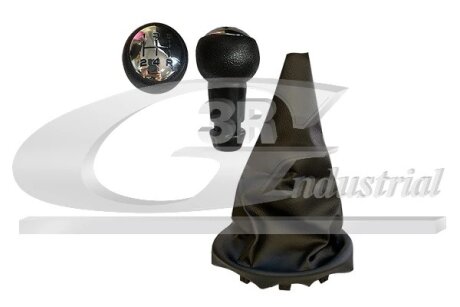 Ручка важеля +чохол КПП (хром) 5ст. 3RG 25249