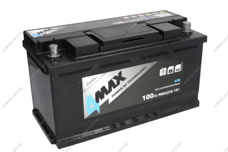 Аккумулятор START&STOP EFB 4MAX BAT100900REFB4MAX (фото 1)