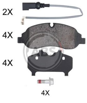 Гальмівні колодки дискові A.B.S. 35075