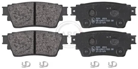 Колодка гальм. диск. MITSUBISHI Outlander, ASX задн. (вир-во ABS) A.B.S. 35291