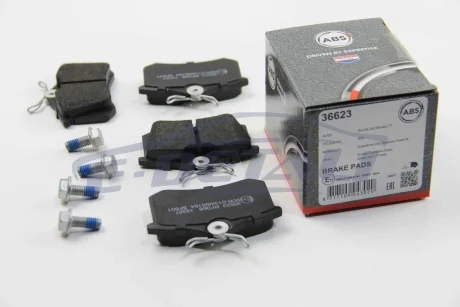 Колодка гальм. диск. AUDI/PEUGEOT/RENAULT/SEAT/VW задн. (ABS) A.B.S. 36623