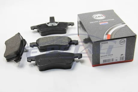 Колодка тормозов. диск. VW TRANSPORTER (15" верст.) передн.(выр-во ABS) A.B.S. 36986