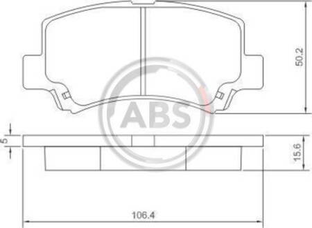 Гальмівні колодки дискові A.B.S. 37086