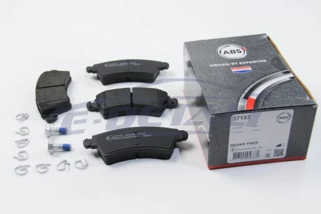 Тормозные колодки пер. Peugeot 206/306 94- (Bosch) (130,9x52,2x18) A.B.S. 37153