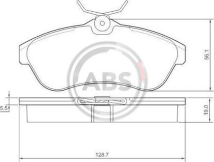 Гальмівні колодки пер. C2/C3 (03-11) A.B.S. 37308