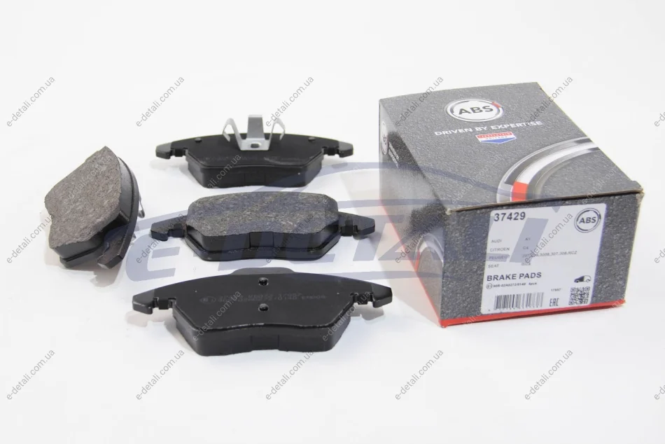 Тормозные колодки пер. Citroen C4/Peugeot 207/208/307/308/Jetta IV 07- A.B.S. 37429 (фото 1)
