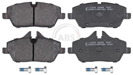Колодка гальм. диск. MINI COOPER 06-,ONE 09-,CLUBMAN 2010-передн. (ABS) A.B.S. 37434 (фото 1)