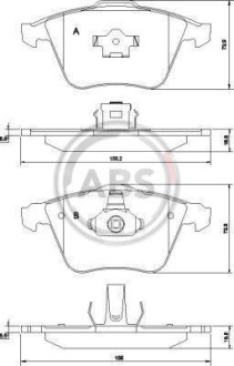 Гальмівні колодки дискові A.B.S. 37464