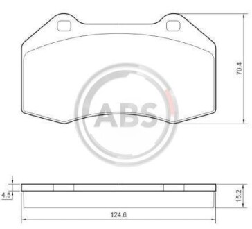 Гальмівні колодки дискові (1 к-т) A.B.S. 37519 (фото 1)