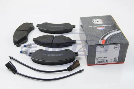 Колодки тормозные (передние) Ford Transit 06-14/Transit Connect 06-13 (+датчики) A.B.S. 37559