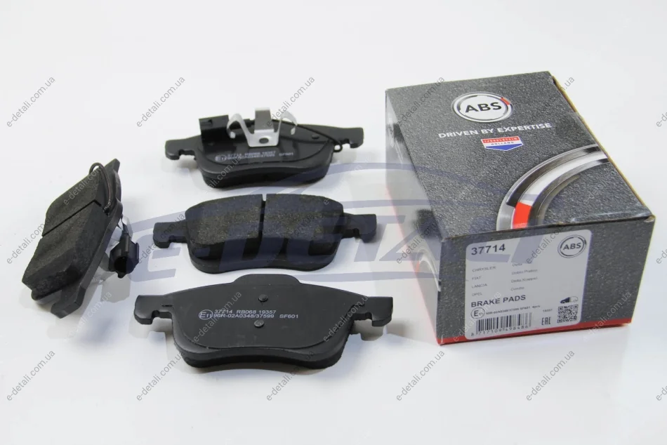 Тормозные колодки пер. Doblo 10- (диск 305mm)(155.2x69.08x20.3) A.B.S. 37714 (фото 1)