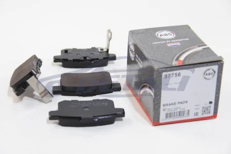 Тормозные колодки зад. Honda Accord VIII 08- (nissin) A.B.S. 37756