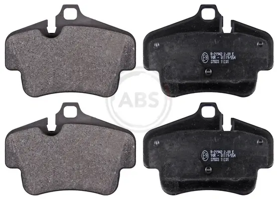 Гальмівні колодки зад. 911 (997)/718 Boxter (982) 04- (121.3x86.1x16.8) (BREMBO) A.B.S. 37823 (фото 1)