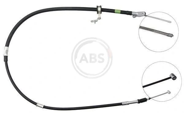 Трос ручного гальма зад. RAV 4 II 00-05 Л. (диск) (1425/1180) A.B.S. K19397 (фото 1)