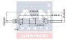 A-N PARTS RENAULT свічка розжарювання (подвійна спіраль) 4.4V Kangoo,Megane 1,5dCi 09-,Dacis Logan 1,5dCi 10-,Nissan A-N Parts A-N096 032 (фото 2)