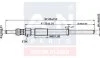 A-N PARTS FORD свічка розжарювання (подвійна спіраль) 11V Mondeo 2.2 TDCi,Citroen,Peugeot 2.2HDI A-N Parts A-N098 024 (фото 2)