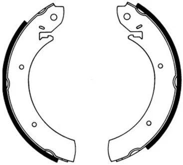Тормозные колодки, барабанные ABE C00502ABE