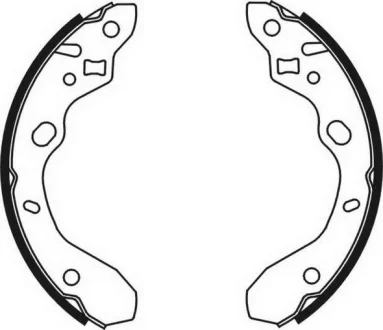 Тормозные колодки, барабанные ABE C03042ABE