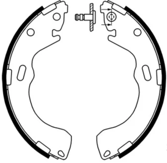 Тормозные колодки, барабанные ABE C03043ABE