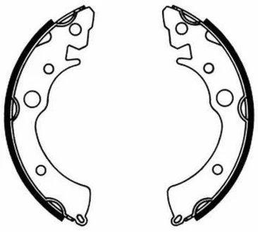 Тормозные колодки, барабанные ABE C04003ABE
