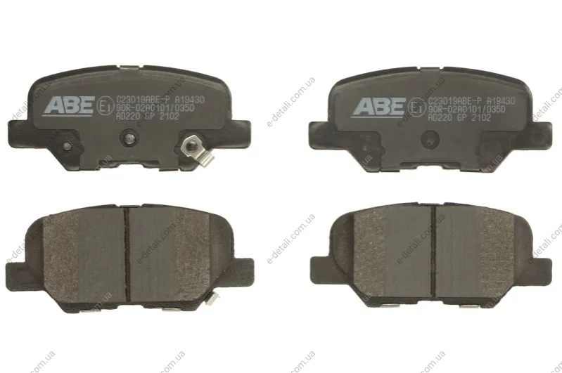 Тормозные колодки, дисковые ABE C23019ABEP (фото 1)