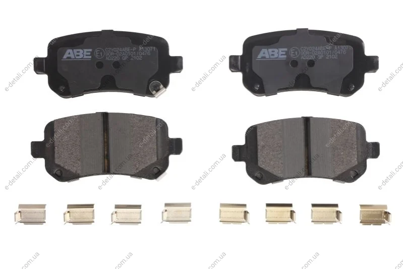 Тормозные колодки, дисковые ABE C2Y024ABEP (фото 1)