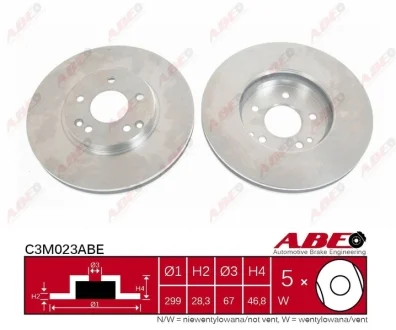 Тормозной диск ABE C3M023ABE