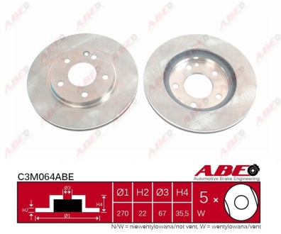 Тормозной диск ABE C3M064ABE