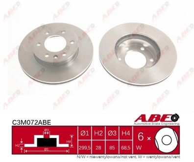 Тормозной диск ABE C3M072ABE