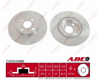 Тормозной диск ABE C42016ABE