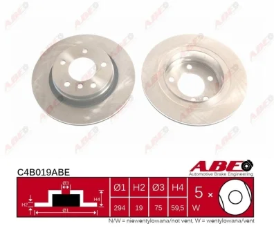 Тормозной диск ABE C4B019ABE