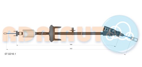 Трос зупиночних гальм ADRIAUTO 0702161