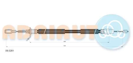 Трос зупиночних гальм ADRIAUTO 09.0261