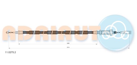 Трос остановочных тормозов ADRIAUTO 1102752