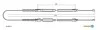 Трос тормозной FIAT Ducato restyling disc brakeR01-/Boxer all disc brakeR02-/Jumper all di ADRIAUTO 1102761 (фото 1)