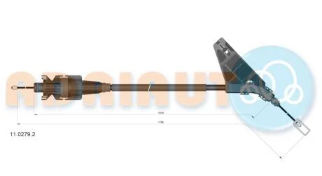 Трос остановочных тормозов ADRIAUTO 1102792