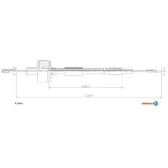 Трос зчеплення FORD Sierra 1.3-1.6 Type E 84- ADRIAUTO 130152