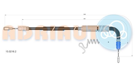 Трос ручного гальма ADRIAUTO 1302162