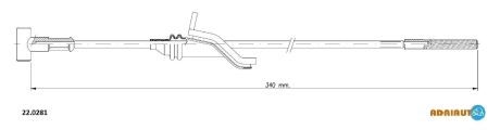 Трос зупиночних гальм ADRIAUTO 220281