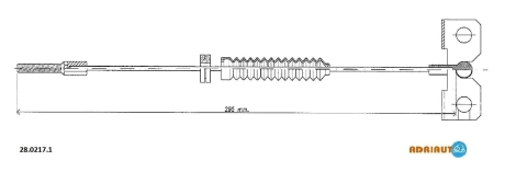 Трос остановочных тормозов ADRIAUTO 2802171