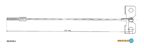 Трос остановочных тормозов ADRIAUTO 2802181