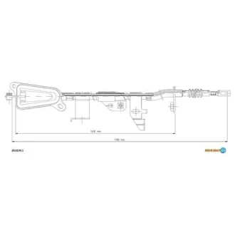 Трос ручного тормоза ADRIAUTO 28.0239.1