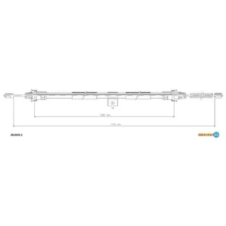 Трос зупиночних гальм ADRIAUTO 2802431