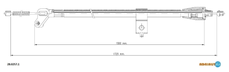 Трос остановочных тормозов ADRIAUTO 2802571
