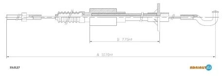 OPEL трос зчеплення Rekord E 1,7-2,0 ADRIAUTO 33.0127