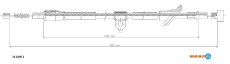 Трос зупиночних гальм ADRIAUTO 3302061