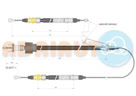 Трос зупиночних гальм ADRIAUTO 3302711