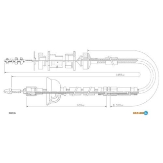 Трос сцепления ADRIAUTO 35.0136