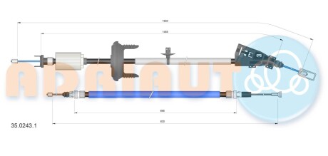 Трос зупиночних гальм ADRIAUTO 3502431