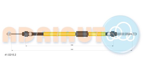 Трос остановочных тормозов ADRIAUTO 4102152